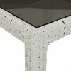 vidaXL Garden Table White 150 x 90 x 75 cm Poly Rattan