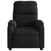 vidaXL Massage Recliner Chair Black Microfibre Fabric