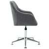 vidaXL Swivel Office Chair Light Grey Fabric