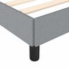 vidaXL Bed Frame without Mattress Light Grey 152x203 cm Queen Fabric