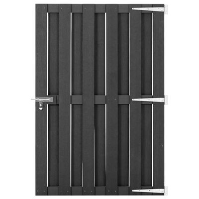 vidaXL Garden Gate WPC 100x150 cm Grey