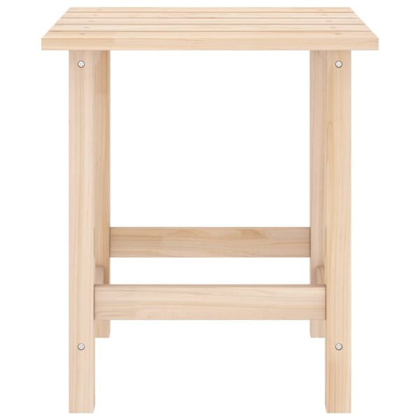 vidaXL Garden Adirondack Chair with Ottoman and Table Solid Fir Wood