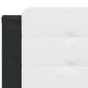 vidaXL Headboard Cushion "Zadar" White and Black 193 cm Faux Leather