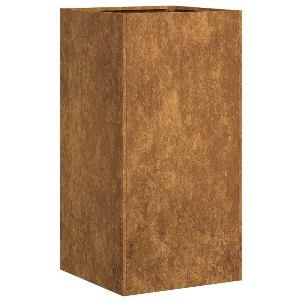 vidaXL Planter Rusty 40x40x80 cm Weathering Steel
