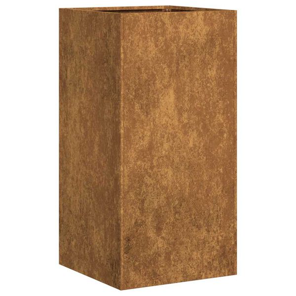 vidaXL Planter Rusty 40x40x80 cm Weathering Steel