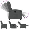 vidaXL Recliner Chair Grey Faux Leather