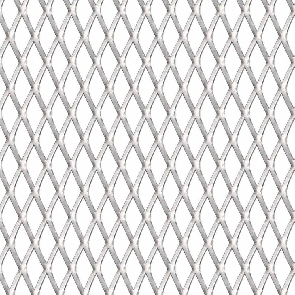 vidaXL Garden Wire Fence Stainless Steel 50x50 cm 20x10x2 mm