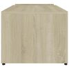 vidaXL Coffee Table White and Sonoma Oak 90x45x35 cm Engineered Wood