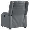 vidaXL Electric Massage Recliner Chair Grey Faux Leather