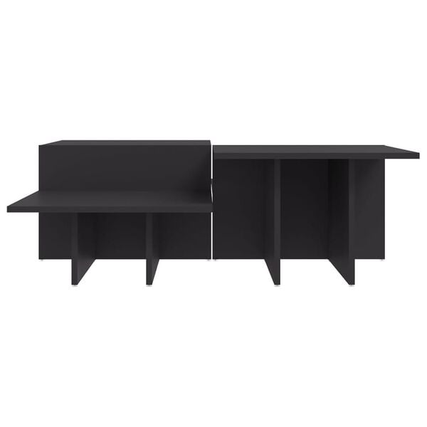 vidaXL Coffee Tables 2 pcs Grey Engineered Wood