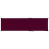 vidaXL Sun Lounger with Wine Red Cushion Solid Teak Wood