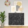 vidaXL Self-adhesive Furniture Film Black Stone 500x90 cm PVC