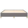 vidaXL Bed Frame without Mattress Dark Grey 193x203 cm King Fabric