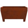 vidaXL Fire Pit Brown 80 x 80 x 43 cm Weathering Steel