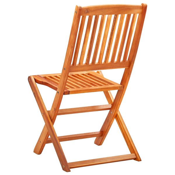 vidaXL 3 Piece Folding Outdoor Dining Set Solid Eucalyptus Wood