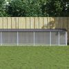 vidaXL Chicken Cage with Roof Anthracite 803x98x90 cm Galvanised Steel