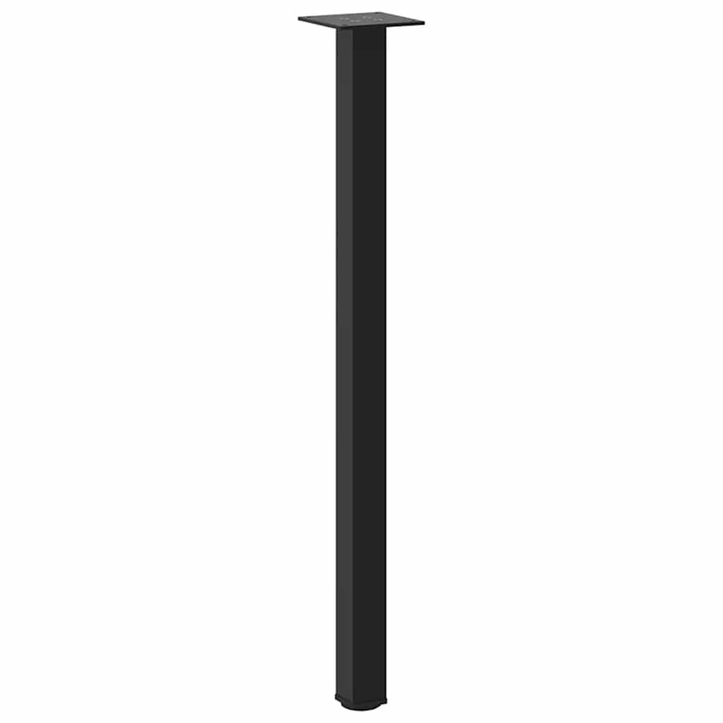 vidaXL Coffee Table Legs 4 pcs Black 72-74 cm Steel