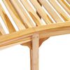vidaXL Banana Bench 200 cm Solid Teak Wood
