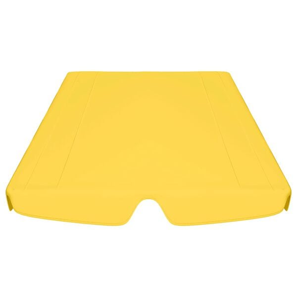 vidaXL Replacement Canopy for Garden Swing Yellow 188/168x145/110 cm