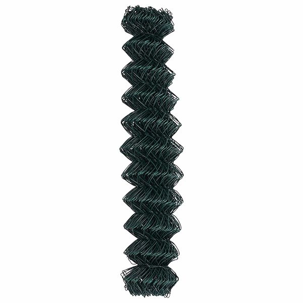 vidaXL Chain Link Fence Green 10 x 1 m Steel