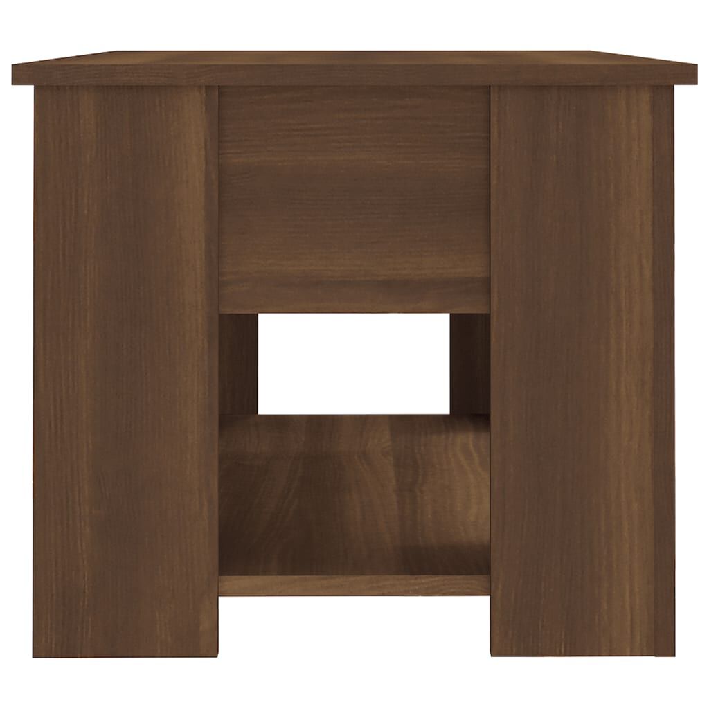 vidaXL Coffee Table Brown Oak 79x49x41 cm Engineered Wood