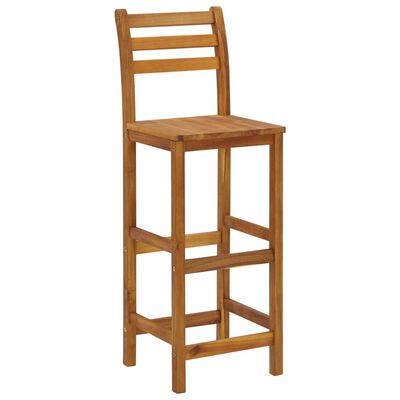 vidaXL Bar Stools 4 pcs Solid Acacia Wood