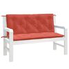 vidaXL Garden Bench Cushions 2 pcs Melange Red 120x50x7 cm Fabric