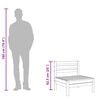 vidaXL Garden Middle Sofa Solid Wood Pine