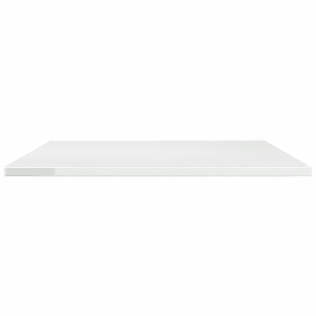 vidaXL Bookshelf Boards 8 pcs High Gloss White 80x50x1.5 cm Engineered Wood