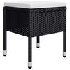 vidaXL 5 Piece Garden Dining Set Black