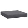 vidaXL Pallet Cushions 2 pcs Melange Anthracite Fabric