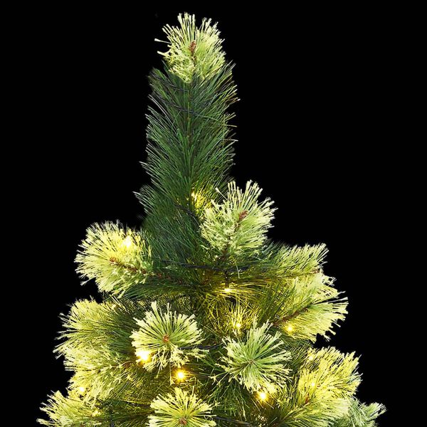 vidaXL Artificial Hinged Christmas Tree 300 LEDs 180 cm