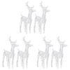 vidaXL Christmas Reindeers 6 pcs Blue 240 LEDs Acrylic