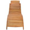 vidaXL Garden Sun Lounger with Cushion Solid Wood Acacia