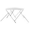 vidaXL 3 Bow Bimini Top White 183x140x137 cm