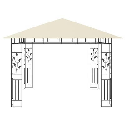 vidaXL Gazebo with Mosquito Net 3x3x2.73 m Cream 180 g/m²