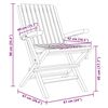 vidaXL Folding Garden Chairs 6 pcs 61x67x90 cm Solid Wood Teak