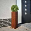 vidaXL Garden Planter 30x26x75 cm Corten Steel
