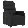 vidaXL Stand up Massage Chair Black Faux Leather