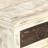 vidaXL Bedside Cabinet White 40x30x50 cm Solid Mango Wood