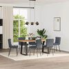 vidaXL Dining Chairs 6 pcs Dark Grey Velvet