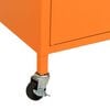 vidaXL Storage Cabinet Orange 60x35x56 cm Steel