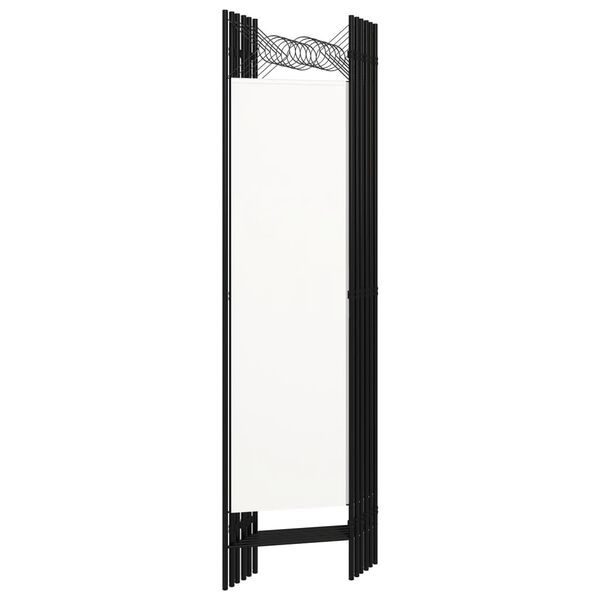 vidaXL 6-Panel Room Divider White 240x180 cm