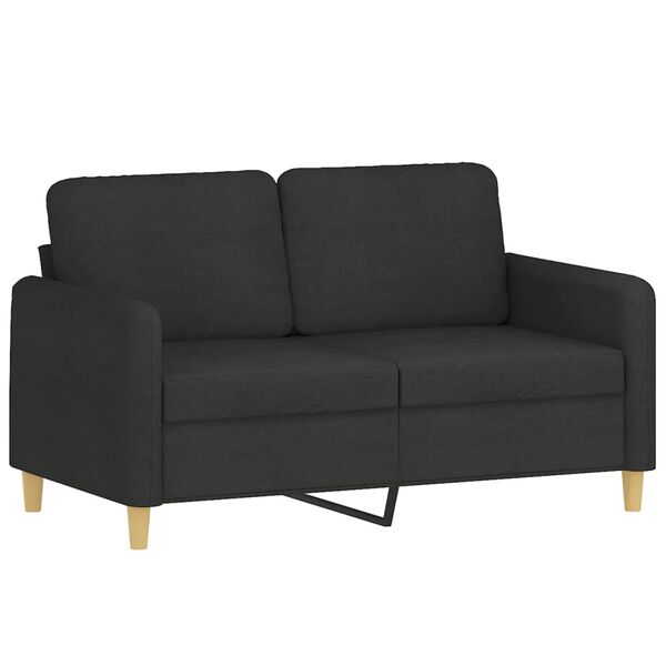 vidaXL 2-Seater Sofa Black 120 cm Fabric