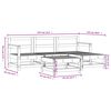 vidaXL 5 Piece Garden Lounge Set Solid Wood Pine