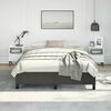 vidaXL Bed Frame without Mattress Black 152x203 cm Queen Faux Leather