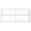 vidaXL Chicken Cage Silver 400x105x182 cm Galvanised Steel