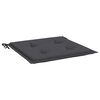 vidaXL Garden Chair Cushions 2 pcs Anthracite 40x40x4 cm Oxford Fabric