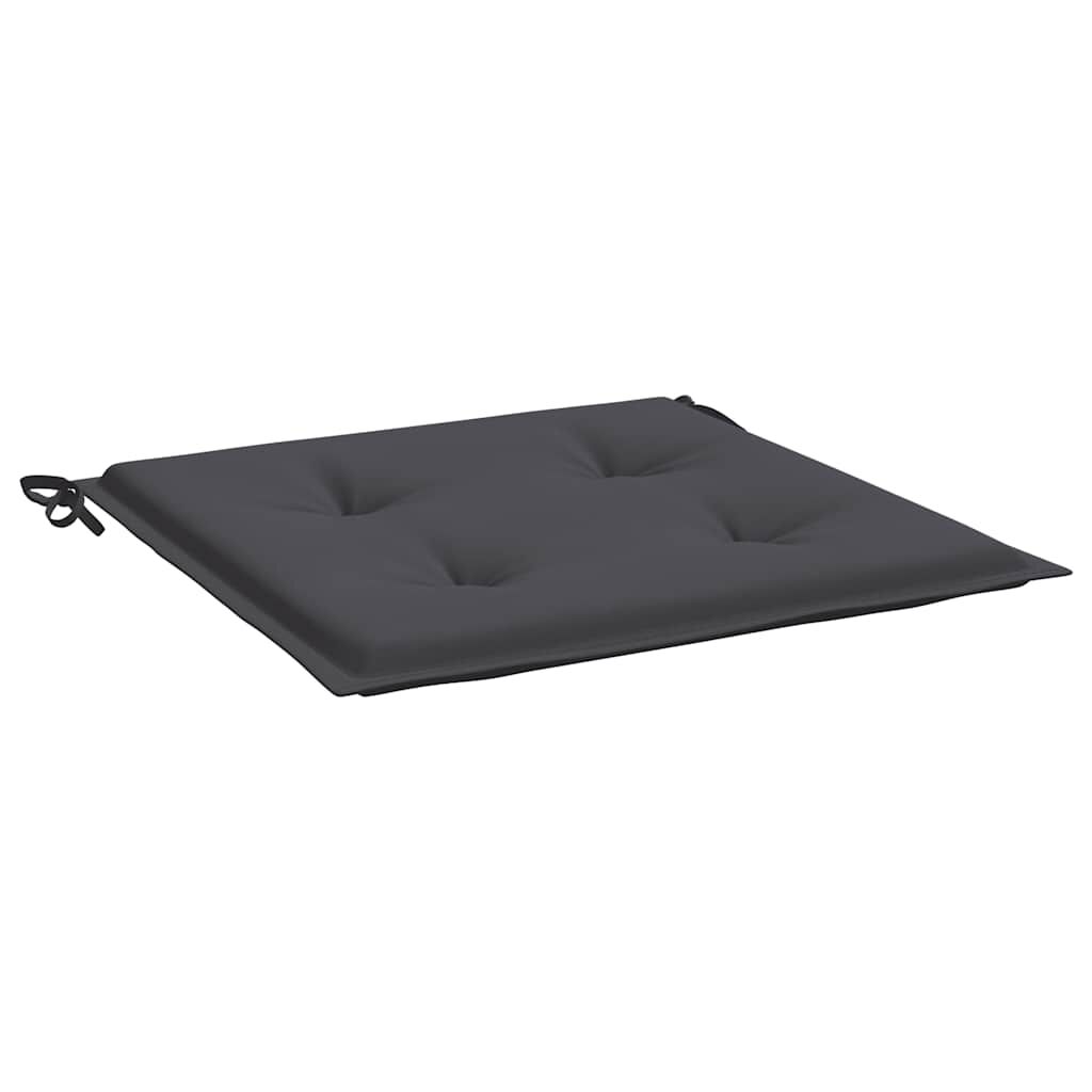 vidaXL Garden Chair Cushions 2 pcs Anthracite 40x40x4 cm Oxford Fabric