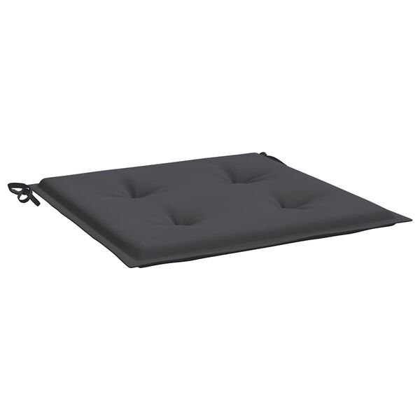 vidaXL Garden Chair Cushions 2 pcs Anthracite 40x40x4 cm Oxford Fabric